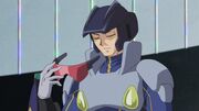 5Dx143 Vizor removes his visor