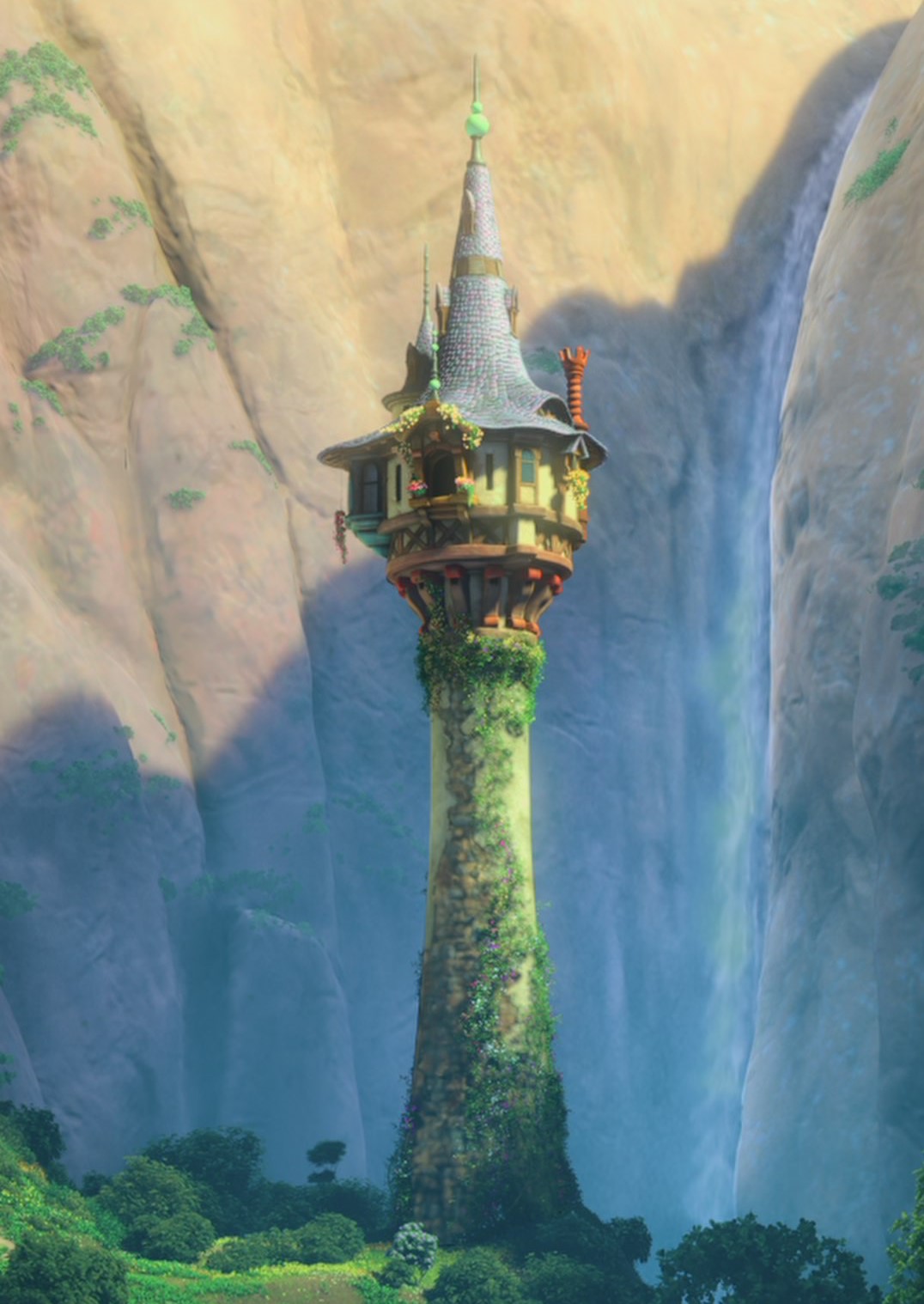 tangled castle tower