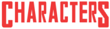 Font header-Characters