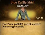 Blue Ruffle Shirt