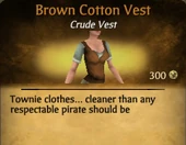 Brown Cotton Vest