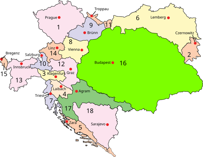 Austria-Hungary map new.svg map of austria-hungary. Austria-Hungary map new.svg
