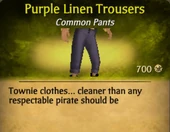 Purple Linen Trousers