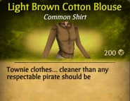 Light Brown Cotton Blouse