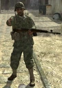 A US Marines assault team member