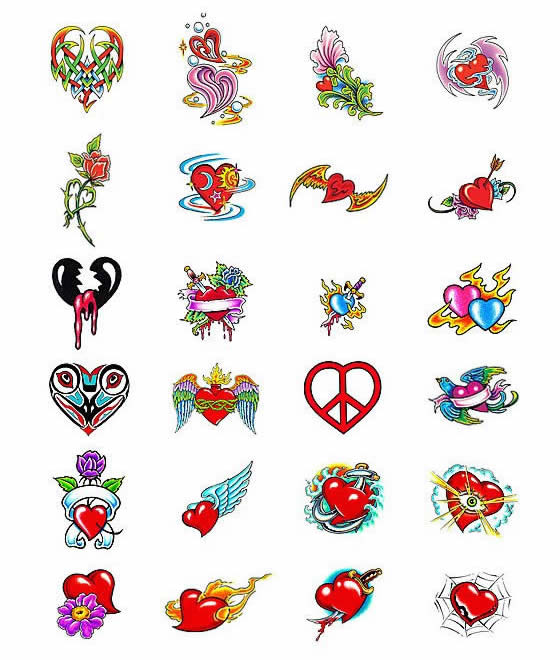 Tattoos Of Real Hearts. heart tattoos designs. small