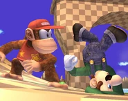 Luigi Diddy Kong funny