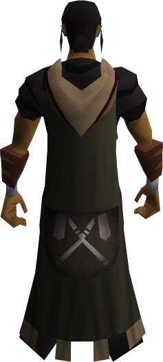 Castle wars flag cape equipped