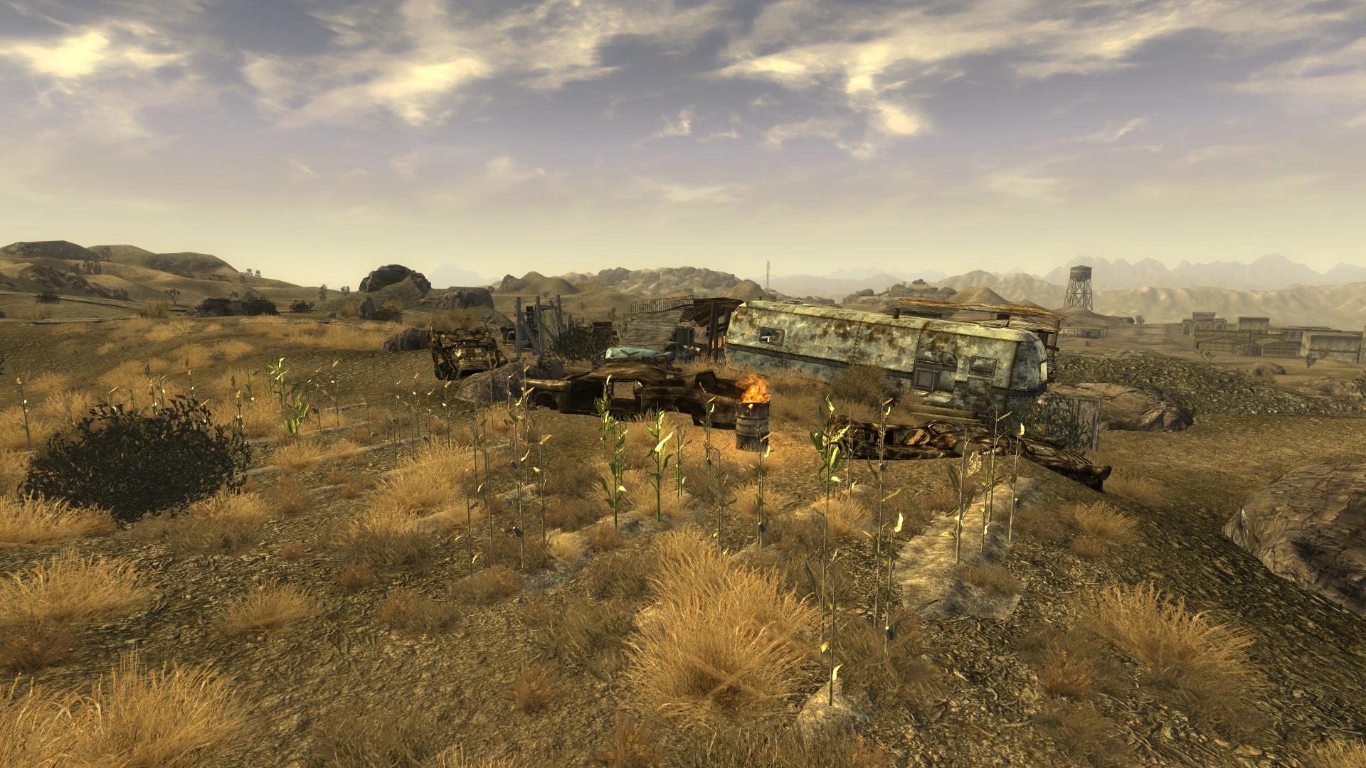Raided farmstead exterior