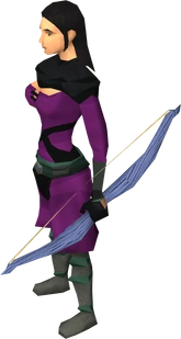 Training bow equipped