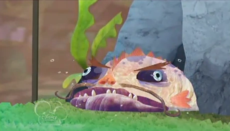 Fish Hooks Milo Gets A Ninja. Dave the Cave Fish.png