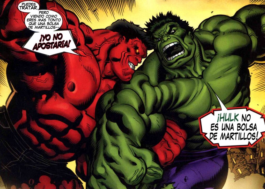 Hulk Vs Red Hulk Superhéroes