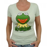 Logoshirt-Kermit-GoGreen-Girlie-Shirt-lightgreen