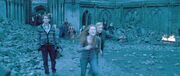 DH2 Ginny Weasley running and shouting