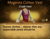 Magenta Cotton Vest