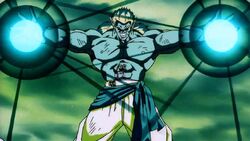 Bojack ready to fire the Galactic Buster