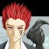 Karasu, the red-haired pedocrow.