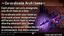 Co-ordinate arch items