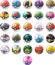 All pokeballs