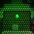 Gold brick wall placed