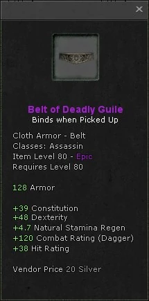 Belt of deadly guile