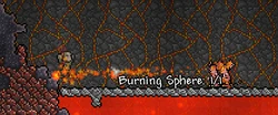 Burning sphere