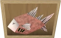 Mounted sea bass