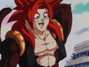 Gogeta Super Saiyan 4 Laughing