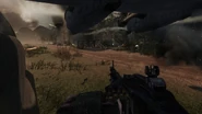 The M60 on Carlos' Plane in the Airfiled