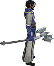 A player wielding a chaotic maul.