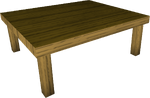 Wood kitchen table built
