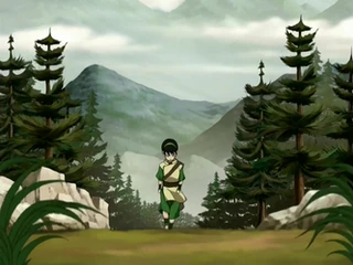 Toph walking