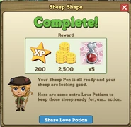 Sheep Shape Reward