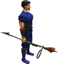Sagaie equipped