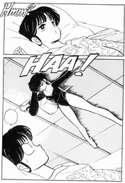 Akane sees Kodachi on Ceiling