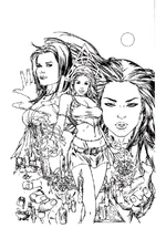 Ad unused cover sketch inked
