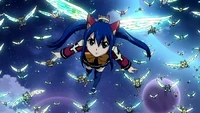 Wendy flying with the Exceeds