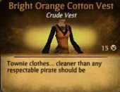 Bright Orange Cotton Vest