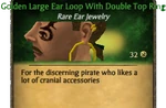 GoldLargeEarLoopDoubleTopRing
