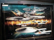 STTE-Five USS Enterprises painting