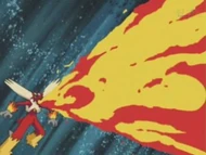 EP273 Blaziken de harrison usando lanzallamas