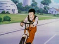 GohanRidingOnHisBike