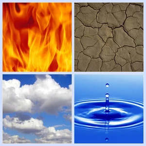 Fire-earth-air-water