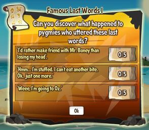 Famous last words 1