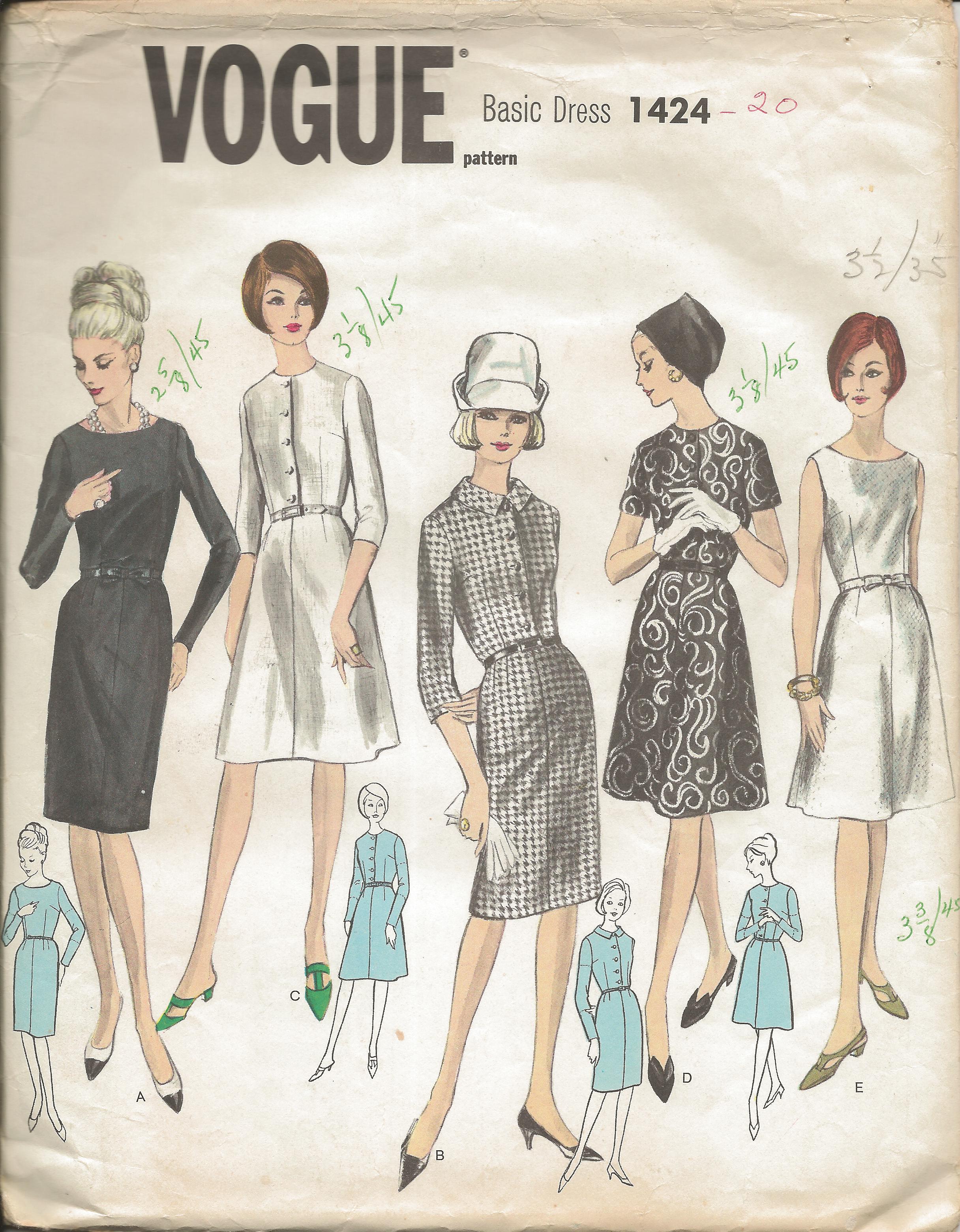 Vogue 1424 Vintage Sewing Patterns 0130