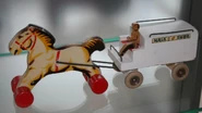 Paar met melkwagen