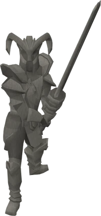 Basic knight statue