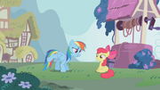Rainbow Dash and Apple Bloom S1E12