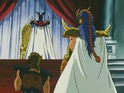 Aioria, Milo y Patriarca