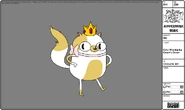 Modelsheet cake wearing icequeenscrown